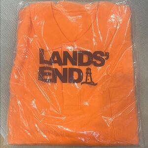 Lands' End Orange Polo Shirt